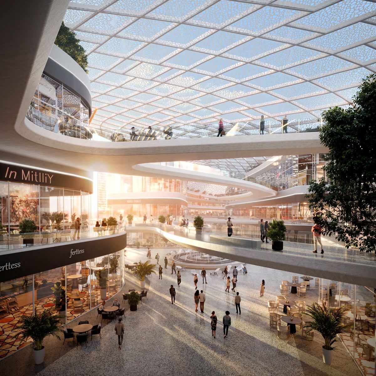 Community mall interior